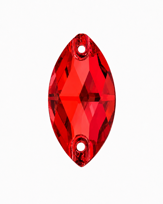 Ruby Crystal Navette