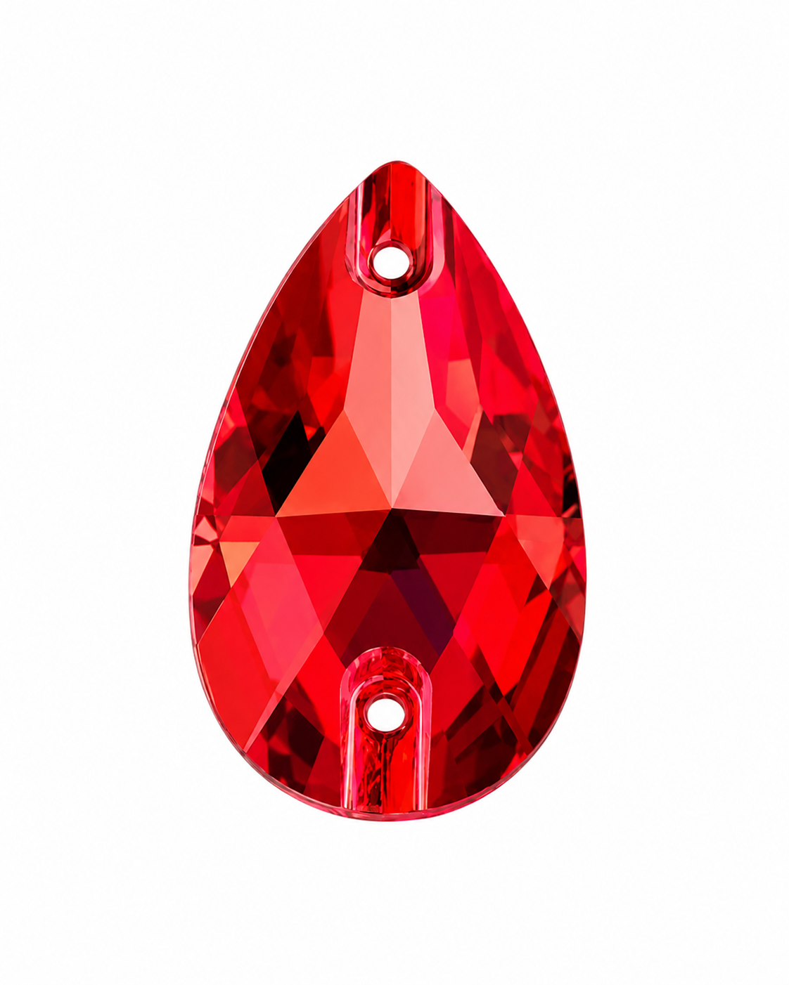 Ruby Crystal Teardrop