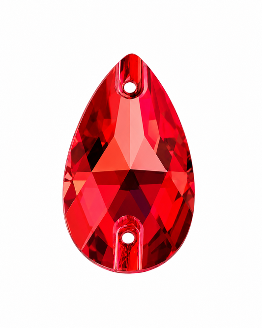 Ruby Crystal Teardrop