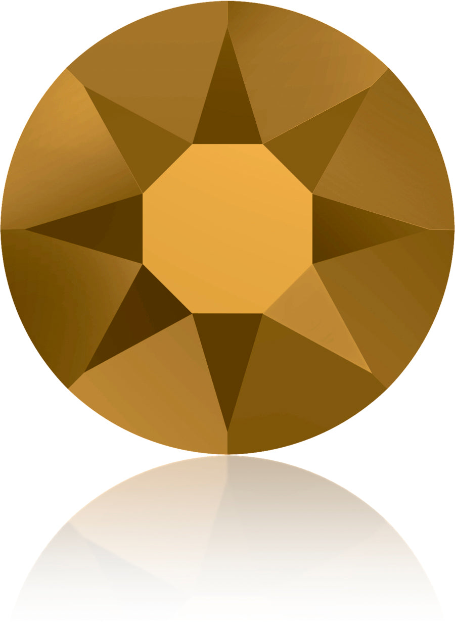 Metalic Gold Crystal Rhinestones